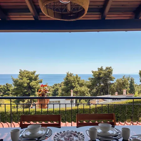 Helios Luxury Sea View With Private Pool Gym And Bbq Area Ποσείδι